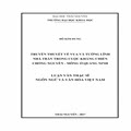 Truyền thuyết về vua và tướng lĩnh nhà Trần trong cuộc kháng chiến chống Nguyên - Mông ở Quảng Ninh 