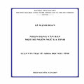 Nhận dạng văn bản một số ngôn ngữ La tinh