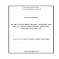 Quản lý thực hiện chương trình đào tạo hệ vừa làm vừa học ở khoa Ngoại ngữ Đại học Thái Nguyên