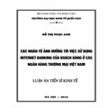 Các nhân tố ảnh hưởng tới việc sử dụng Internet Banking của khách hàng ở các Ngân hàng Thương mại Việt Nam