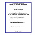 Hệ thống quản lý rủi ro hoạt động tại các Ngân hàng Thương mại Việt Nam