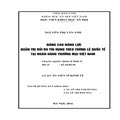 Nâng cao năng lực quản trị rủi ro tín dụng theo thông lệ quốc tế tại Ngân hàng Thương mại Việt Nam