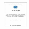 Tác động của nợ công và lạm phát lên tăng trưởng kinh tế ở các nước đang phát triển