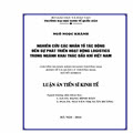 Nghiên cứu các nhân tố tác động đến sự phát triển hoạt động Logistics trong ngành khai tác dầu khí Việt Nam