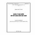 Quản lý Nhà nước đối với cảng biển Việt Nam