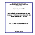 Hiệu quả đầu tư cho giáo dục đại học công lập ở Việt Nam theo cách tiếp cận phân tích chi phí - lợi ích