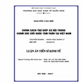 Chính sách trợ giúp xã hội trong chăm sóc sức khỏe tâm thần tại Việt Nam