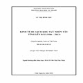 Kinh tế du lịch khu vực miền Tây tỉnh Yên Bái (1986-2013)