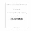 Hoàn thiện chuỗi cung ứng sản phẩm tinh bột sắn tại Công ty Cổ phần Lương thực và Thương mại Phú Thọ