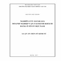 Nghiên cứu đánh giá doanh nghiệp vận tải hành khách bằng ô tô ở Việt Nam