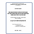 Ứng dụng mô hình tự hồi quy véc tơ dạng cấu trúc trong phân tích cơ chế truyền dẫn chính sách tiền tệ Việt Nam 