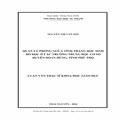 Quản lý phòng ngừa tình trạng học sinh bỏ học ở các trường Trung học cơ sở huyện Đoan hùng, tỉnh Phú Thọ