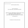 Khảo sát quá trình điều chế sét hữu cơ từ bentonit và muối amin bậc 4, bước đầu thăm dò ứng dụng của chúng