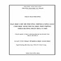 Dạy học chủ đề phương trình lượng giác cho học sinh trung học phổ thông theo hướng phân hóa vi mô