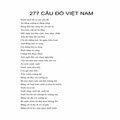 277 Câu đố Việt Nam