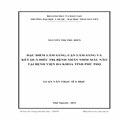 Đặc điểm lâm sàng, cận lâm sàng bệnh nhân nhồi máu não điều trị tại Bệnh Viện Đa khoa tỉnh Phú Thọ