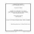 Nghiên cứu chế biến và sử dụng bột ngọn, lá lạc cho gà công nghiệp nuôi tại Thái Nguyên