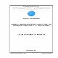 Đánh giá hiệu quả kinh tế sản xuất chè của hộ nông dân trên địa bàn huyện Đại Từ - Thái Nguyên.