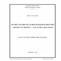 Tổ chức dạy học dự án một số nội dung kiến thức chương 