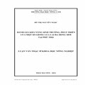 Đánh giá khả năng sinh trưởng, phát triển của một số giống lúa lai 3 dòng mới tại tỉnh Phú Thọ 