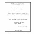 Nghiên cứu tổng hợp một số hợp chất vòng thơm, dị vòng từ dẫn xuất của Anilin