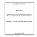 Nghiên cứu tuyển chọn một số dòng, giống lúa thuần và biện pháp kỹ thuật cho dòng, giống có triển vọng trên địa bàn tỉnh Phú Thọ